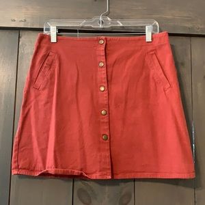 Burnt Orange Skirt